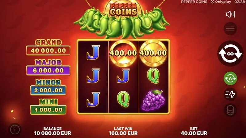 Pepper Coins - бонус монети в рунда Hold and Win